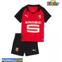 Stade Rennais Heimtrikotsatz Kinder 2025-26 Kurzarm (+ Kurze Hosen)